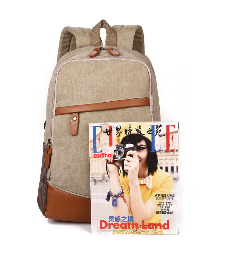 Leisure Canvas Laptop Backpack Bag, Travelling School Backpack Bag