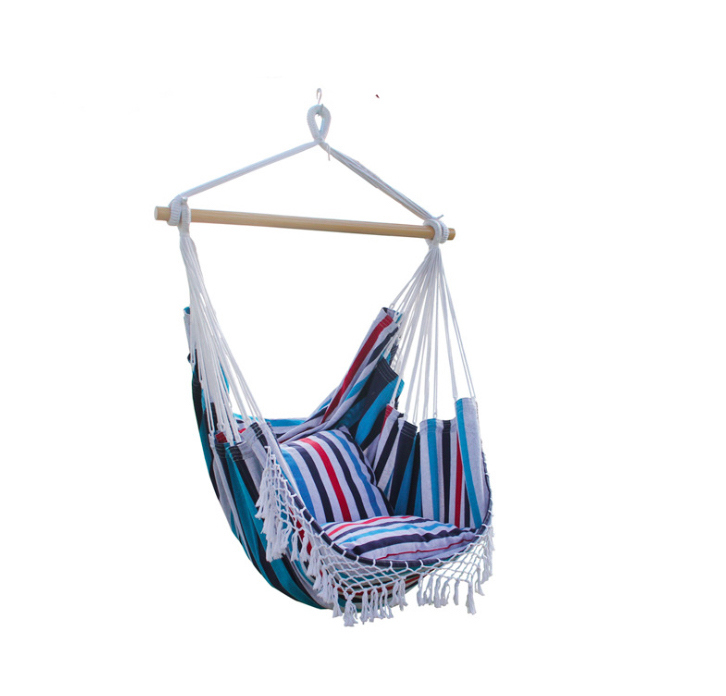 Soft Comfortable Hammock Chair with Two Pillows