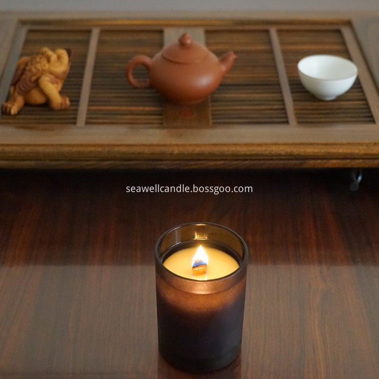 Wood Wick Black Jar Candle Wood Wick Black Jar Candle