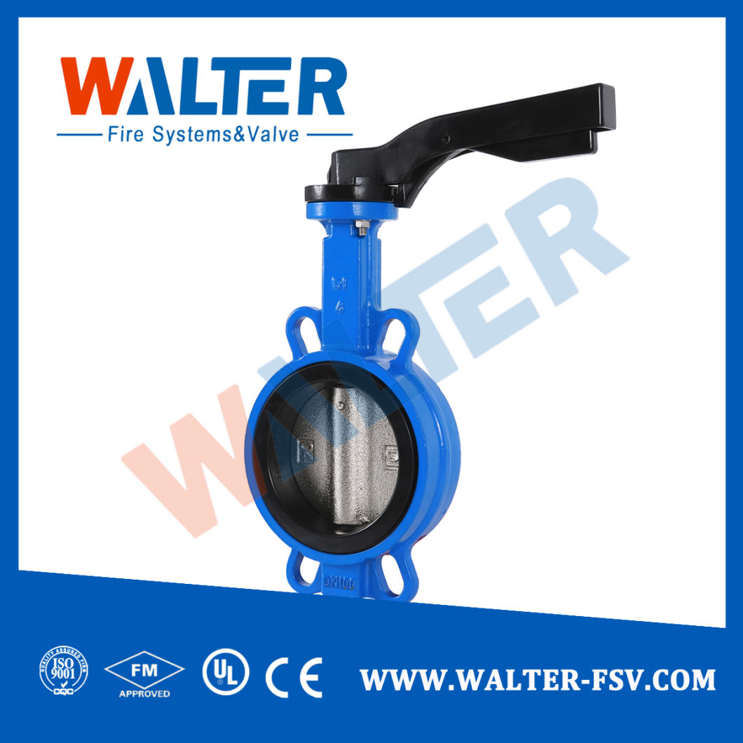 Cast Iron Hand Lever Wafer Butterfly Valve
