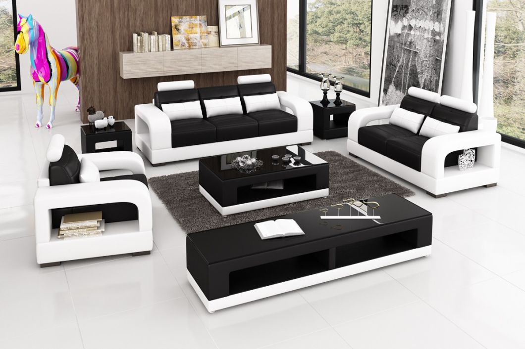 Beautiful Modern Italian Leather Boss Room Sofa Office Reception Sofa