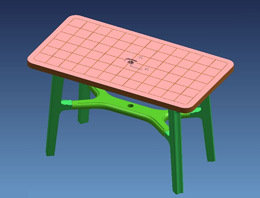 Injection Mold/Mould for Garden Plastic Table (HY013)