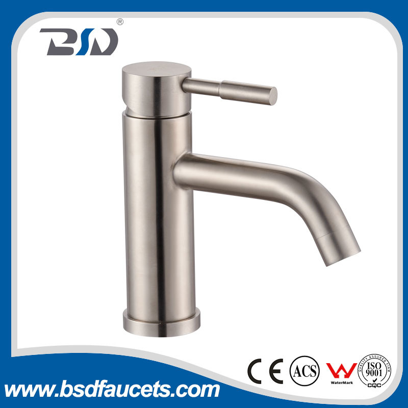 Stainless Steel Lead-Free Hot Cold Mixer Bathroom Basin Sink Faucet