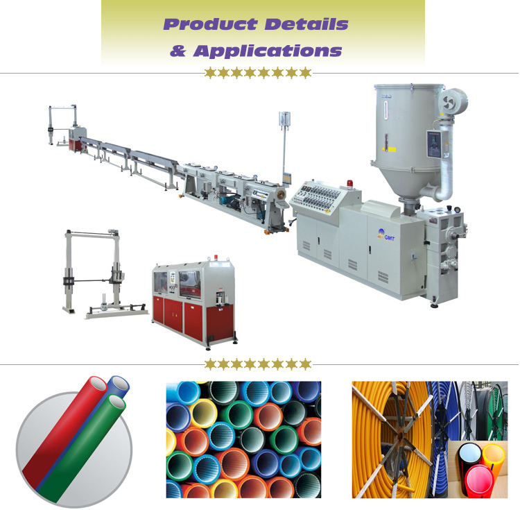 Plastic HDPE Silicon Core Pipe Cable Duct Extruding|Extruder|Extrusion Making Machine