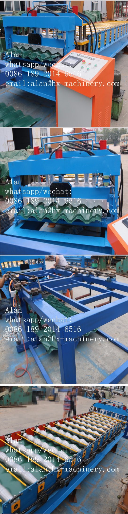 Glazed Tile Roofing Sheet Roll Forming Machine