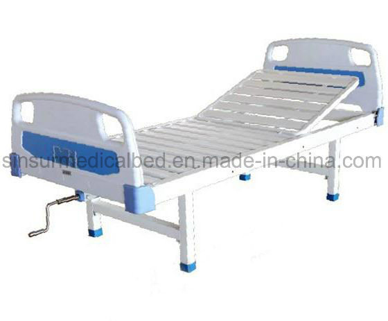 Competitive Medical Stainless Steel Manual Single-Function Hospital Clinic Nursing Bed