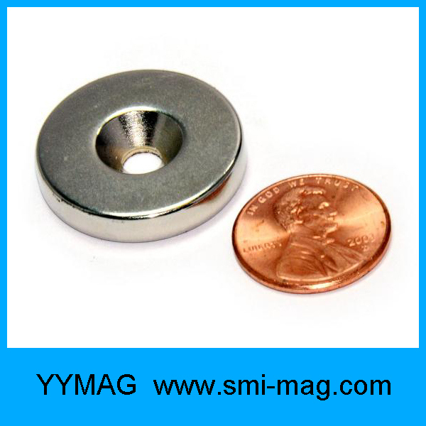 High Quality Rare Earth Magnet with Screw Hole Ring Magnets