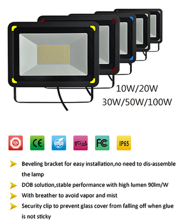 50W/100W Architectural Lighting Fixtures High Mast Lighting