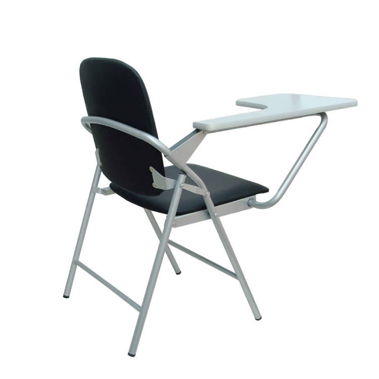 Cheap PVC Folding Study Chair with Tablet Arm