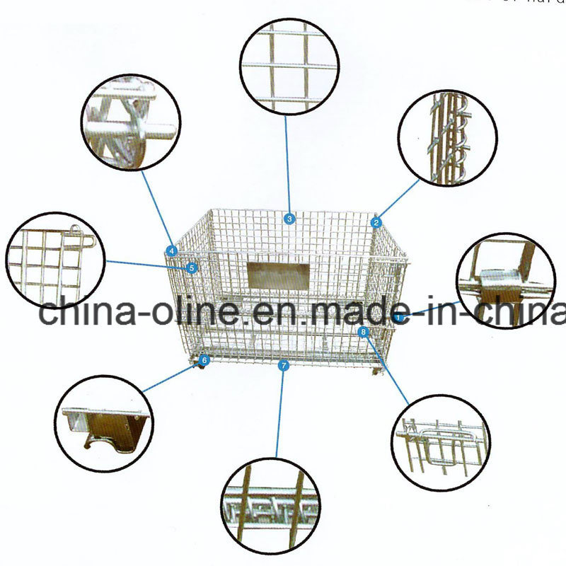 Metal Steel Storage Equipent Warehouse Wire Cage (800*600*640)