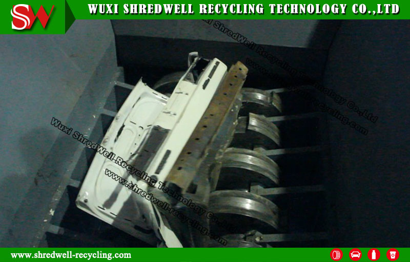 Powerful Scrap Metal Crusher for Car/Waste Tire/Wood/Aluminum Recycling