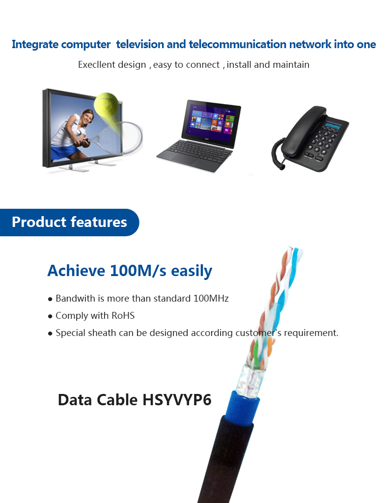 High Speed FTP CAT6 Copper CCA Network LAN Cable