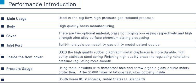 Oxygen Pipe Series Pressure Reducer Gas Regulator with