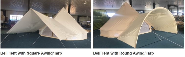 6-10 Persons Beach Sun Shade Glamping Event Tent Canvas Bell Tents