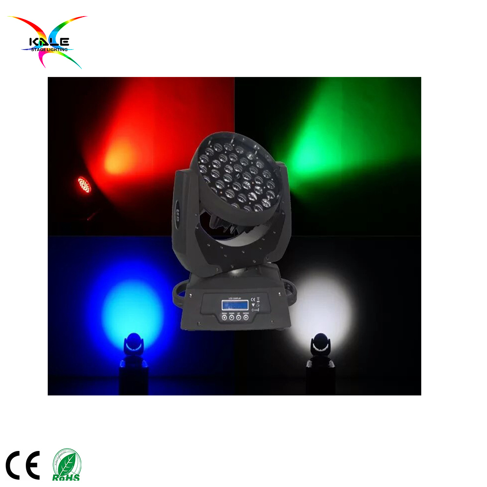 36PCS * 10W RGBW Wash LED Zoom Moving Head Light