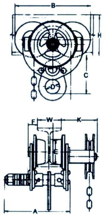 Steel Lifting Plain Trolley for Hand Chain Hoist