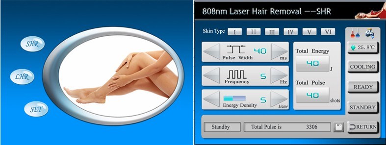 Germany Bars 755nm 808nm Diode Laser Hair Removal MachineÂ 