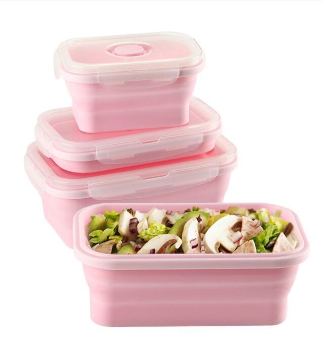 Reusable Microwave PP Silicone Lunch Box Custom Leakproof Take Away Storage Container Food Bento Packaging Containers