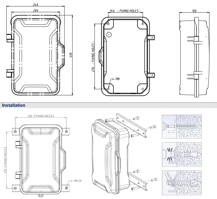 SIP Hotline Tunnel Telephone, Weatherproof Industrial Telephones for Underground Mining, Railway