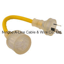 Australia Transparent Extension Cord with SAA Certification