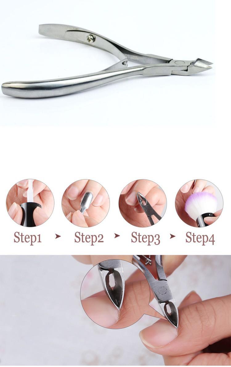 Stainless Nail Tools Steel Nail Cuticle Remover Pusher