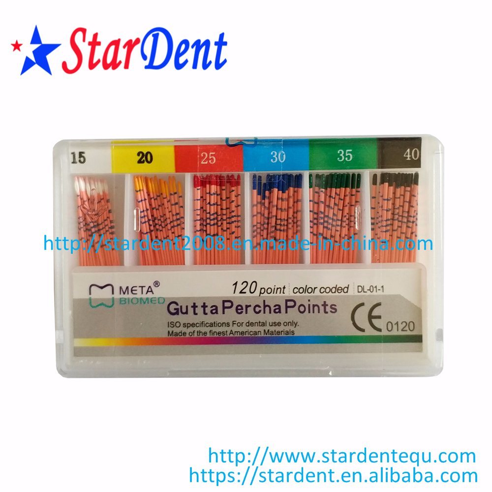 Dental Absorbent Paper Points Meta Biomed Gutta Percha Points with Scale