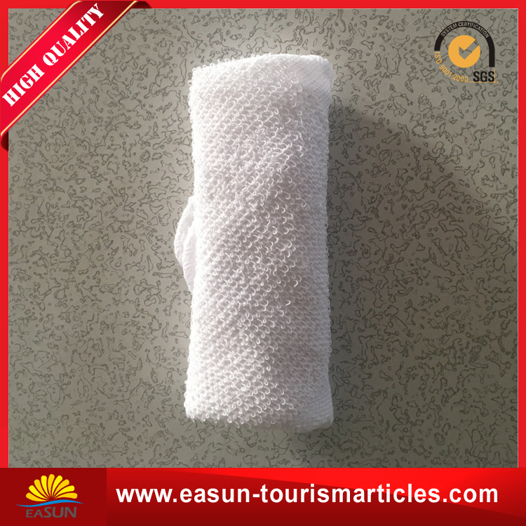 Towel Factory Plain Solid Cotton White Hotel Towel for Airplane