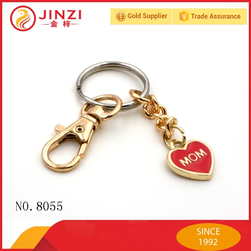 Custom Brand Name Logo Metal Coin Holder Keychains