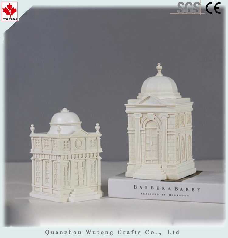 Home Decoration Resin Building Model 3D Castle Miniature Items