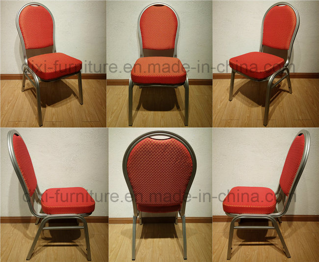 Hot Sale Fashionable Stackable Round Back Metal Cheap Banquet Chair for Restaurant