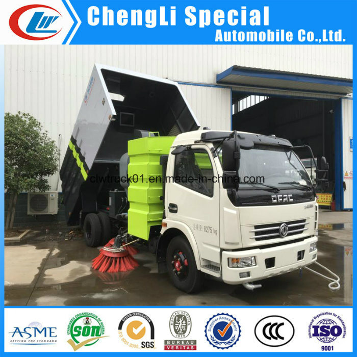 Clw 4X2 Dongfeng 5cbm Stainless Steel Water Tank Road Sweeper Truck