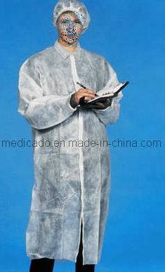 Medical PP Non Woven Visitor Coat with High Quality