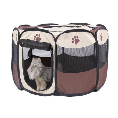 Pet Portable Foldable Playpen Exercise Kennel Dogs Cats Indoor/Outdoor Removable Mesh Shade Cover New Small Blue Pet Dog Cat Tent Exercise Play Esg10173