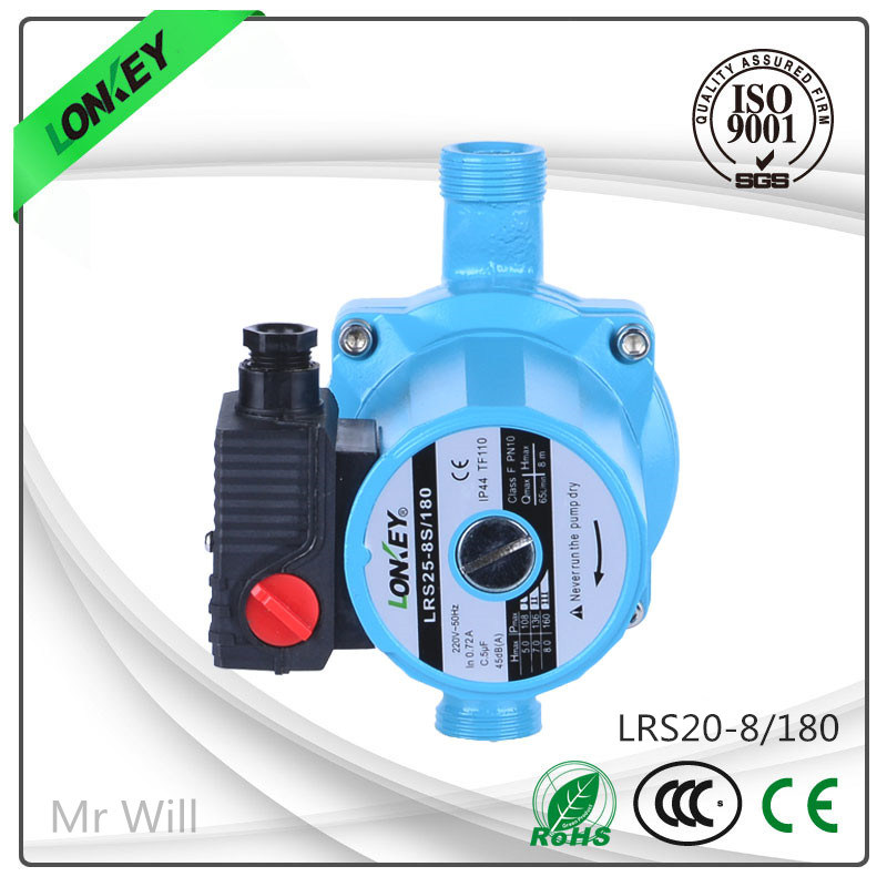 160W Three Speed Household Cast Iron Wilo Circulation Pump: Lrs20-8/180