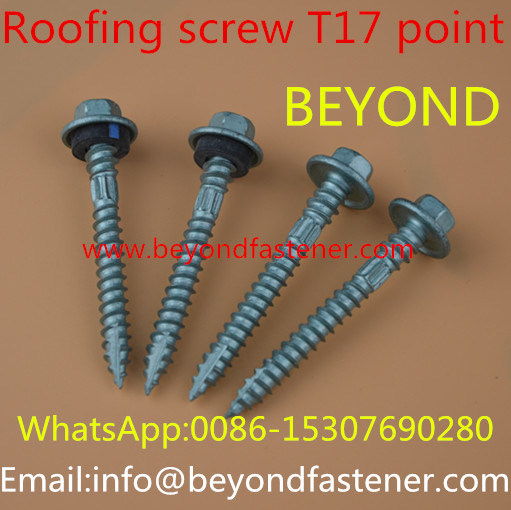 Long Hex Head Self Tapping Screw Dacromet Sharp Point Screw