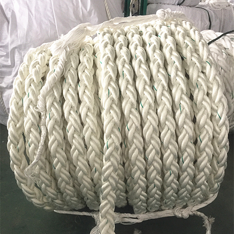 8 Strand 100% Nylon Polyamide Mooring Rope