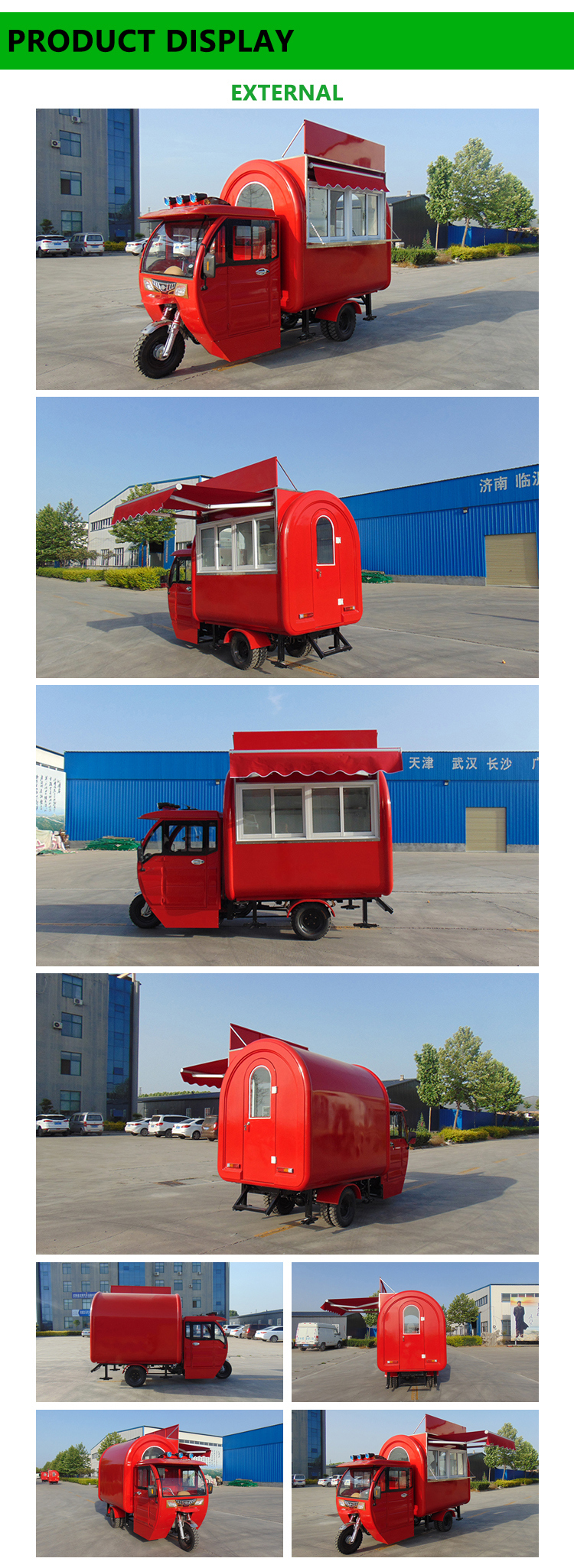 2018 Customized Food Van Tricycle for Sale