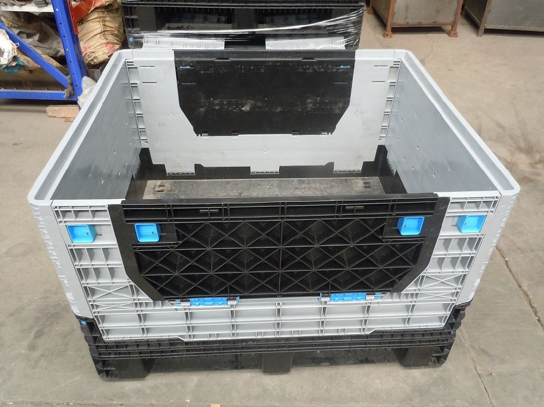 Heavy Duty Industrial Large Storage Collapsible Folding Moving Plastic Crate