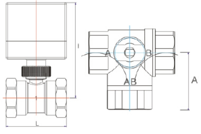 Hydraulic Directional Control Electric Brass Water Flow Valve