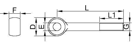 DIN444 Top Quality Eye Bolt with Stainless Steel Material