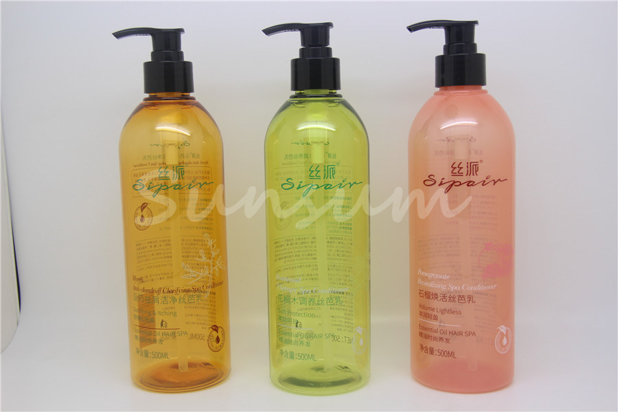 Plastic Haircare Packaging with Triangle Cap