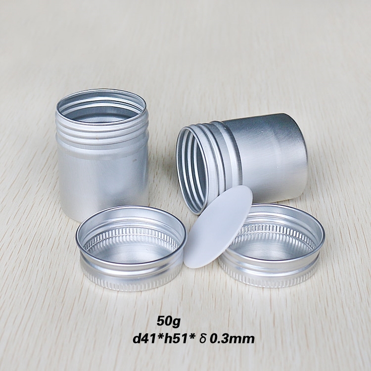 50g Slim Aluminum Screw Cans Tin Canisters