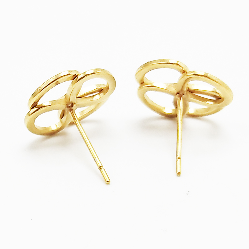 Fashion Stainless Steel Jewelry Creative Gift Gold Earring