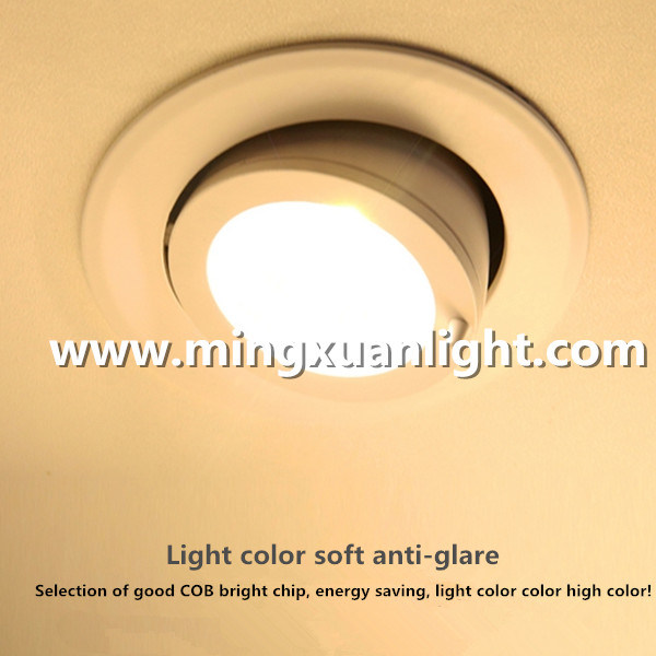 Home Furnishing Embedded Ceiling COB Downlight 360 Degree LED Spotlights