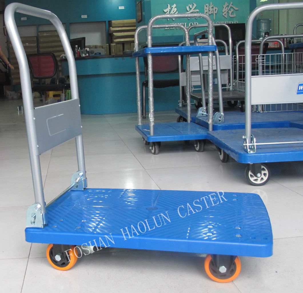 300kg Plastic Pallet Truck Industrial Folding Hand Trolley