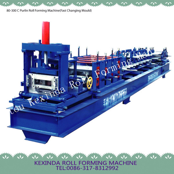 C Purlin Mould Punching Roll Forming Machine