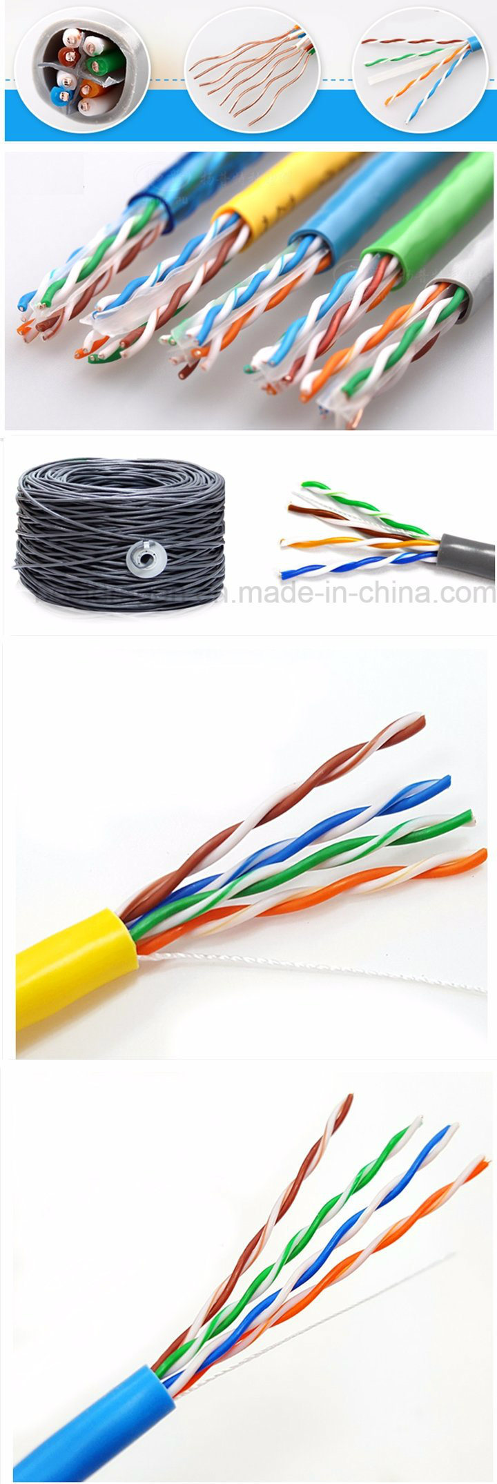 100FT Ethernet Computer UTP Cat5 Cat5e CAT6A LAN Cable / Network Cable