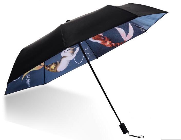 2018 Original Design New Fully Manual Anti-UV Umbrella Rain Fashion Windproof Sun Rain Ladies Umbrella for Women