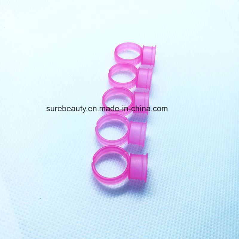 Pink and Clear Color Tattoo Ink Rings M Size Disposable Eyebrow Lip Tattoo Pigments Cup Holder Container Permanent Makeup Tattoo Ink Rings OEM