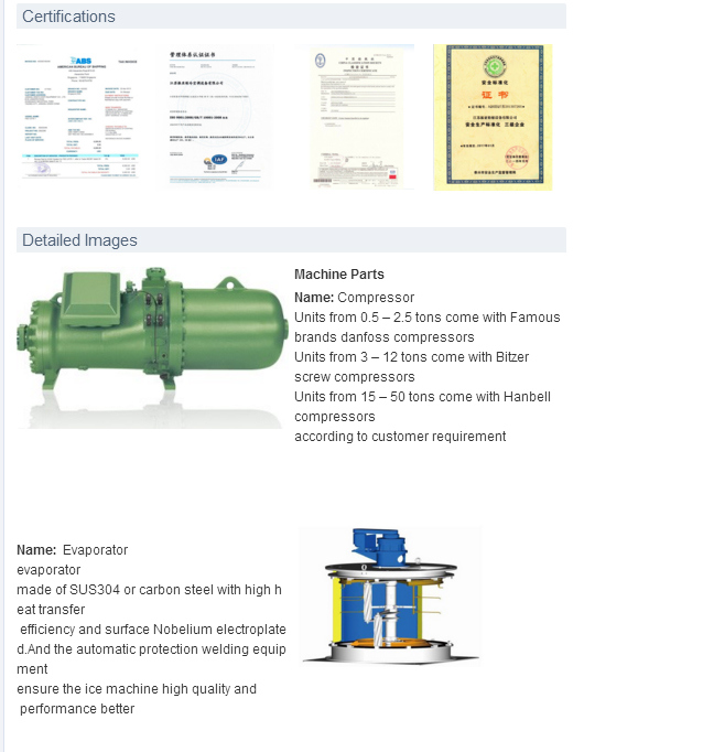 Seawater Flake Ice Machine/ Ice Maker /Ice Making Machine